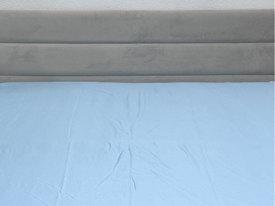 Простынь на резинке 180x200 Ecotton Полисатин Голубой