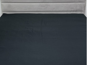 Простынь на резинке 200x200 Ecotton Полисатин Черный