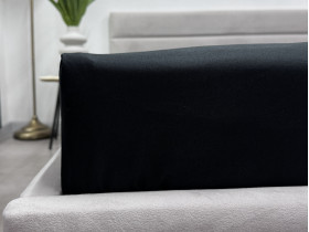 Простынь на резинке 200x200 Ecotton Полисатин Черный