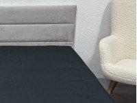 Простынь на резинке 160x200 Ecotton Полисатин Черный