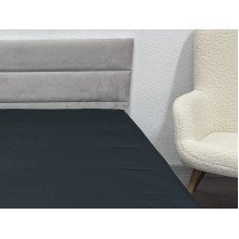 Простирадло на резинці 180x200 Ecotton Полісатин Чорний