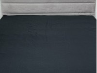 Простынь на резинке 160x200 Ecotton Полисатин Черный