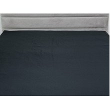 Простирадло на резинці 160x200 Ecotton Полісатин Чорний
