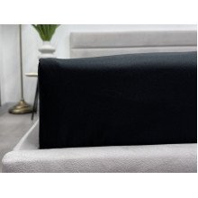 Простирадло на резинці 160x200 Ecotton Полісатин Чорний