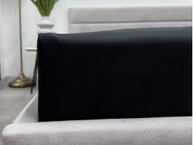 Простынь на резинке 200x200 Ecotton Полисатин Черный