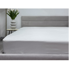 Простынь на резинке 90x200 Ecotton Полисатин Белый Сream