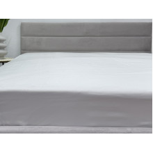 Простынь на резинке 90x200 Ecotton Полисатин Белый Сream