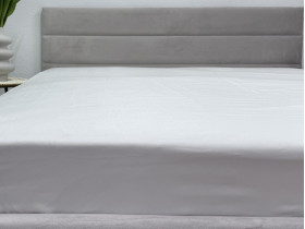 Простынь на резинке 160x200 Ecotton Полисатин Белый Сream