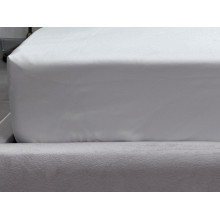 Простынь на резинке 200x200 Ecotton Полисатин Белый Сream