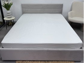 Простынь на резинке 160x200 Ecotton Полисатин Белый Сream