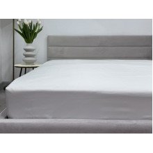 Простынь на резинке 90x200 Ecotton Полисатин Белый Сream
