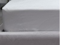 Простирадло на резинці 140x200 Ecotton Полісатин Cream White