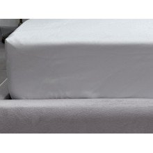 Простынь на резинке 200x200 Ecotton Полисатин Белый Сream