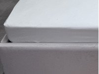 Простынь на резинке 90x200 Ecotton Полисатин Белый Сream