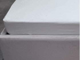 Простынь на резинке 160x200 Ecotton Полисатин Белый Сream
