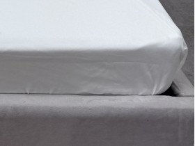 Простынь на резинке 90x200 Ecotton Полисатин Белый Сream