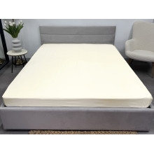 Простынь на резинке 180x200 Ecotton Полисатин Желтый Сream