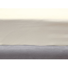 Простынь на резинке 180x200 Ecotton Полисатин Желтый Сream