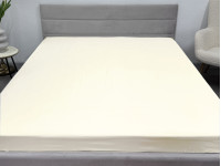 Простынь на резинке 180x200 Ecotton Полисатин Желтый Сream