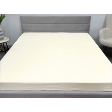 Простынь на резинке 180x200 Ecotton Полисатин Желтый Сream