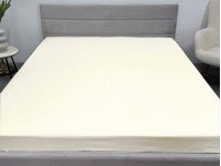 Простынь на резинке 180x200 Ecotton Полисатин Желтый Сream