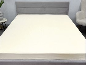 Простынь на резинке 180x200 Ecotton Полисатин Желтый Сream