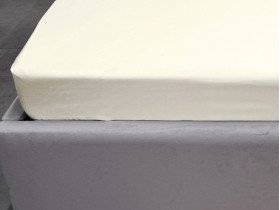 Простынь на резинке 180x200 Ecotton Полисатин Желтый Сream