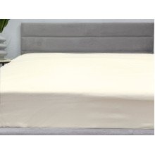 Простынь на резинке 90x200 Ecotton Полисатин Желтый Сream
