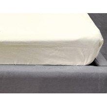Простынь на резинке 90x200 Ecotton Полисатин Желтый Сream