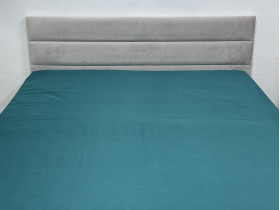 Простирадло на резинці 160x200 Ecotton Полісатин Dark Green