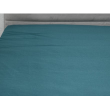 Простирадло на резинці 160x200 Ecotton Полісатин Dark Green