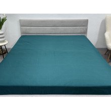 Простирадло на резинці 180x200 Ecotton Полісатин Dark Green