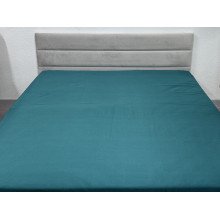 Простирадло на резинці 200x200 Ecotton Полісатин Dark Green