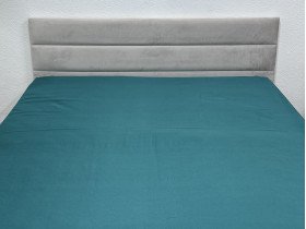 Простынь на резинке 200x200 Ecotton Полисатин Dark Green