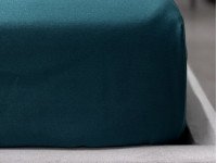 Простынь на резинке 160x200 Ecotton Полисатин Dark Green