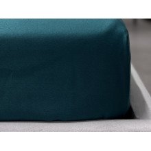 Простирадло на резинці 90x200 Ecotton Полісатин Dark Green