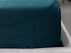 Простынь на резинке 200x200 Ecotton Полисатин Dark Green