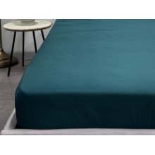 Простирадло на резинці 90x200 Ecotton Полісатин Dark Green