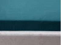 Простынь на резинке 90x200 Ecotton Полисатин Dark Green