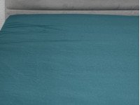 Простынь на резинке 160x200 Ecotton Полисатин Dark Green