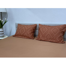 Простынь на резинке 160x200 Ecotton Полисатин Оранжевый