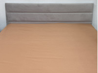 Простынь на резинке 180x200 Ecotton Полисатин Оранжевый