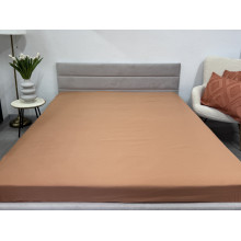 Простынь на резинке 180x200 Ecotton Полисатин Оранжевый