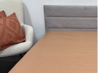 Простынь на резинке 90x200 Ecotton Полисатин Оранжевый
