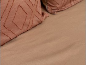 Простынь на резинке 180x200 Ecotton Полисатин Оранжевый