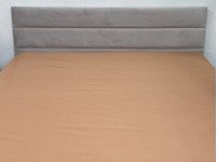 Простирадло на резинці 180x200 Ecotton Полісатин Помаранчевий