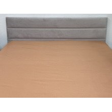 Простирадло на резинці 180x200 Ecotton Полісатин Помаранчевий