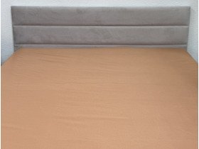 Простынь на резинке 180x200 Ecotton Полисатин Оранжевый