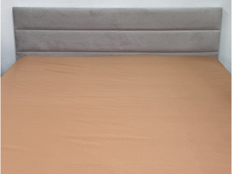 Простынь на резинке 180x200 Ecotton Полисатин Оранжевый