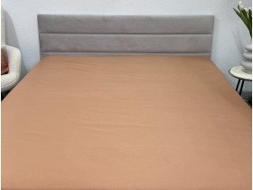 Простынь на резинке 160x200 Ecotton Полисатин Оранжевый